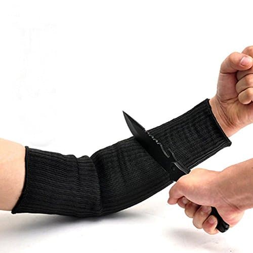 Anti-Cutting Arm Protective Sleeve – Esste 35cm Anti-cut Level Five Stainless Steel Wire Guard Wrist Resistant Anti Abrasion Safety Arm (One pair)