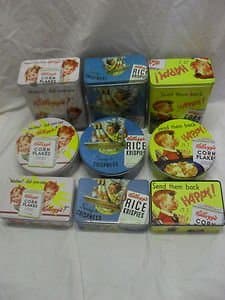 RETRO KELLOGGS CEREAL STORAGE DESIGN COOKIE TEA COFFEE VINTAGE-One Supplied