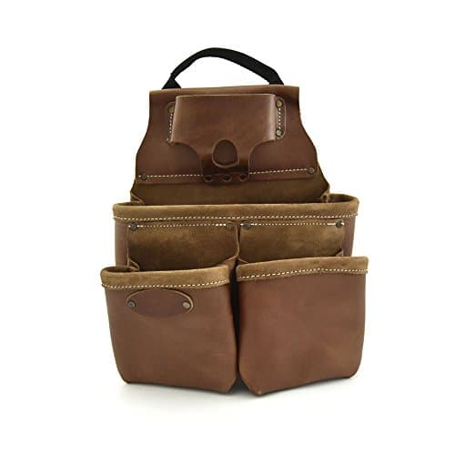 Style n Craft Framers Nail and Tool Pouch, Heavy-Duty Leather Tool Pouch, Perfect and Durable Full-Grain Leather Pouch