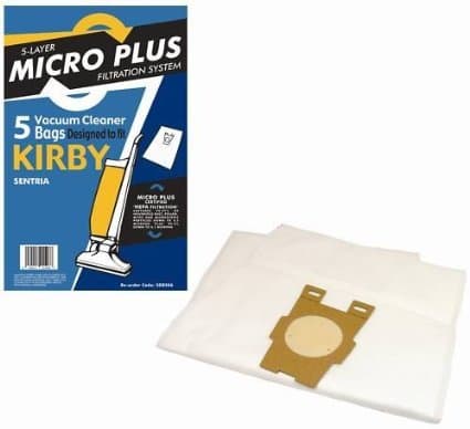 Microfibre dustbags x 5 to fit Kirby Sentria Models 2009 Onwards Style F