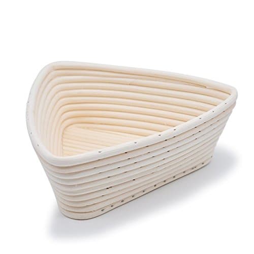 GoGoBake 8 inch Triangle Brotform Artisan Bread Proofing Baskets for Sourdough Bread with Lame Liner, Brotform Rising Proofing Basket for Artisan Baking S8