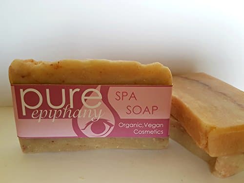 Spa soap - Natural, Organic, Vegan, Handmade soap with Vanilla, Rosewood and Sandalwood Pure Essential Oils, Roseclay and Shea Butter