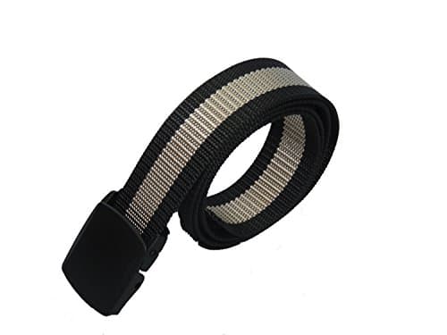 Men Belt Waist Belt With Plastic Buckle Unisex Belt Nylon Canvas Breathable Military Tactical No Holes DIY Length Fully Adjustable Belt