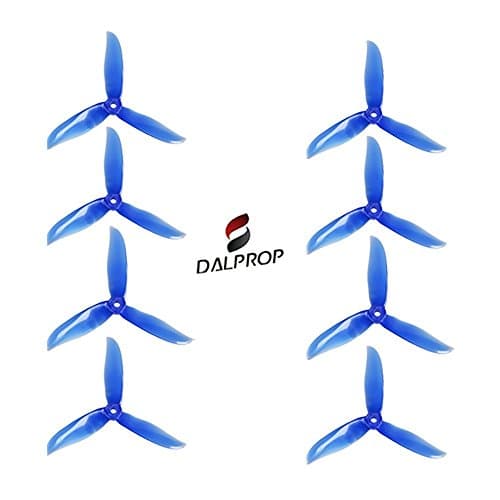 DALPROP CYCLONE Series T5050C Tri-Blade High End Propellers 5X5 CW CCW 5050 Propeller For FPV Racing Frame Parts DIY (4 Pairs Crystal Blue)