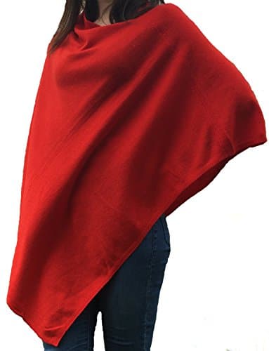 The Cashmere Crew Cashmere Mix Poncho, Many Colour Variations, Stylish, Handmade, Women's One Size