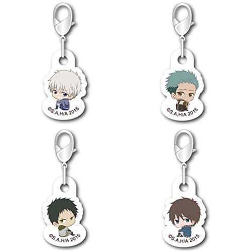 Red hair snow white "bocce-Kun" nano Acryl charm set