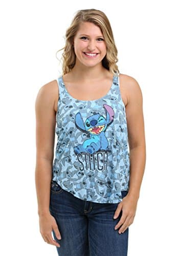 Freeze Juniors Womens Stitch All Over Print Juniors Spongy Racer Back Tank Medium
