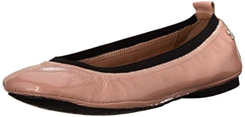 Delman Women's Maxie Ballet Flat, Petal Crinkle Patent, 6.5 M US
