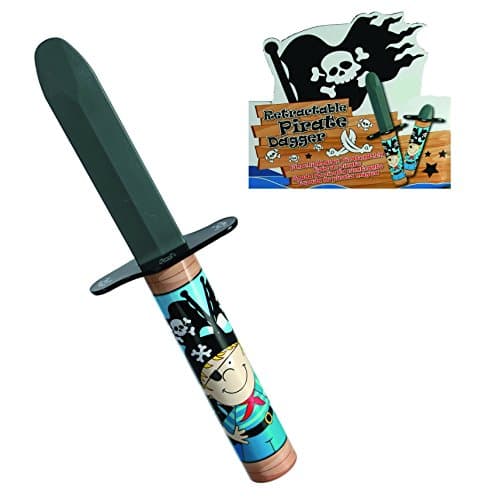 Boy Child Boys Children - Party Accessory , Retractable Toy Pirate Dagger - Best Selling Christmas Xmas Top Up, Stocking Filler Gift Games &amp; Toys Age 3+ - One Supplied