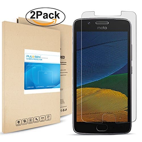 Moto G5 Screen Protector, PULESEN® [2-Pack] Lenovo Moto G5 Tempered Glass Screen Protector, Premium 2.5D Ultra Clear/Bubble Free Glass Screen Protector for Lenovo Moto G5 [Lifetime Warranty]