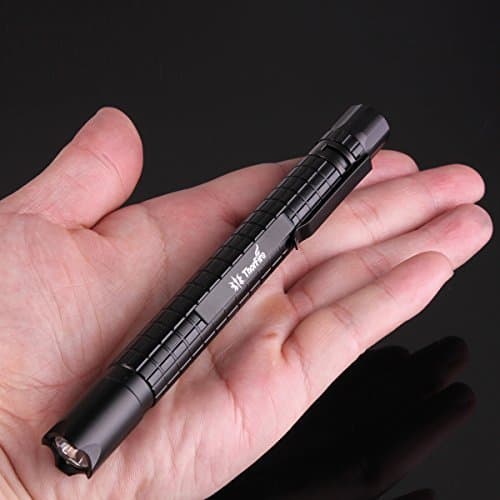 ThorFire PF02 Mini Pen Torch Pocket Torch Flashlight EDC Pen Light Flashlight 164 LM Torch Flashlight with 3 Light Modes Stylish and Lightweight Use 2xAAA Batteries (Not Included)