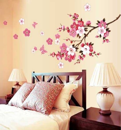 Moonnot Cherry Blossom Decall Tree Branch Stickersl Wall Decor