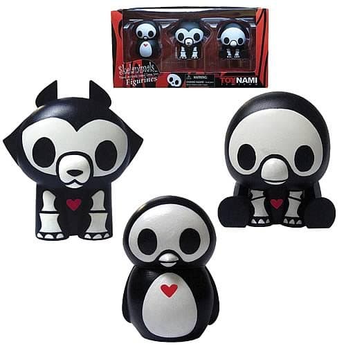 Skelanimals PVC Box Set Series 3: Pen, Jae, and Pudge