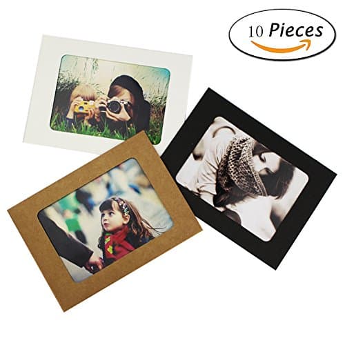 Instant Mini Photo Frame, 6" Home Decor Hanging Paper Picture Frame Kraft Paper 10 Pcs