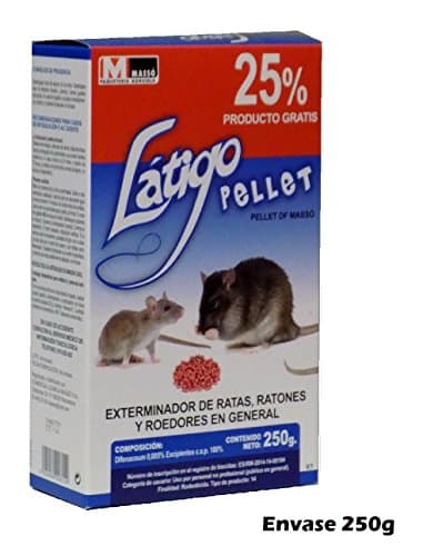 Latigo Rat-Poison Pellets for Rodents, Rats and Mice - 250 g