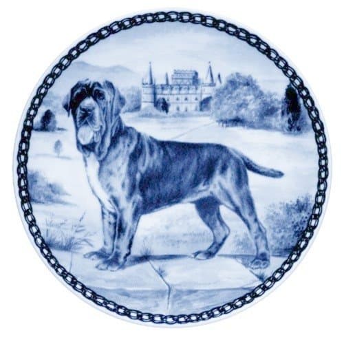 Neapolitan Mastiff / Lekven Design Dog Plate 19.5 cm /7.61 inches Made in Denmark NEW with certificate of origin PLATE #7208
