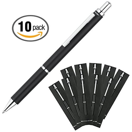 ANTONIO MIRO Low Cost Lightweight Pen - Case with Printed Logo - Ideal as a Gift at Company Events - Pack x10