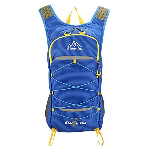 25L Cycling Backpack with Helmet Net, Hiking Backpacks, Ultra Light Outdoor Camping Bicycle Backpack, Sport Bag, Unisex Travelling Trekking Rucksacks, Bike Pack Accessories ,Blue (Blue)