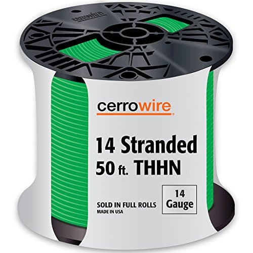 Cerrowire 112-3405BR 50-Feet 14 Stranded THHN, Green