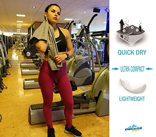PREMIUM QUALITY Antibacterial Microfibre Sports Travel Towels with Free Carry Bag! Quick Drying, Lightweight and Ultra Compact. Great for Swimming, Yoga, Pilates, Camping, Gym, Beach.