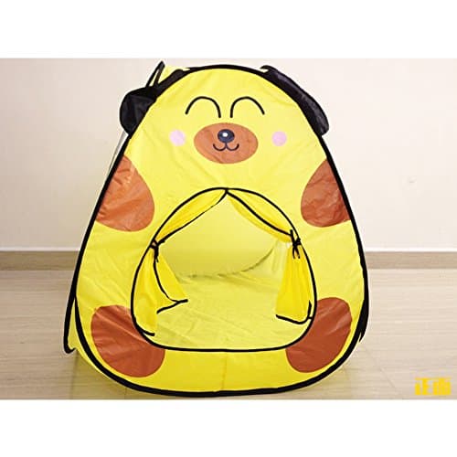 TING- Pop-up Children's Game Tent, Elephant Dog Pattern Blue And Yellow Modeling Ocean Ball House Indoor And Outdoor Toys Small Tent (Does Not Include Ocean Ball) ( Color : #A )