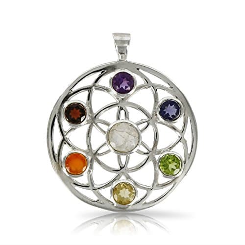 Seed of Life - Chakra Generator - Solid Silver Pendant [Jewellery]