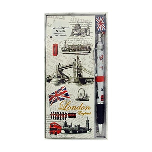 London Places Design Fridge Magnetic Notepad & Pen Souvenir/Memento SC1390