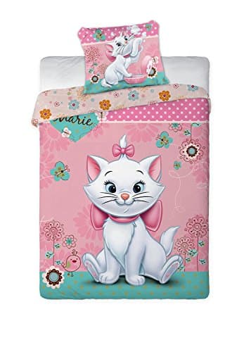 Maxi&amp;Mini - The Aristocats Marie Bedding Set: Duvet Cover and Pillow Case for Child's Bedroom