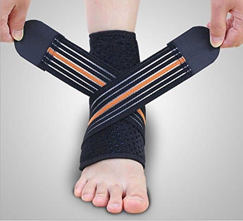 Essential Wellness High Quality ANKLE Support for Ligament Injury, Arthritis, Tendonitis, Instability &amp; Post Surgery. NHS Physiotherapist APPROVED, recommended in private healthcare. Can be worn safely on delicate skin. Unisex. (Left)