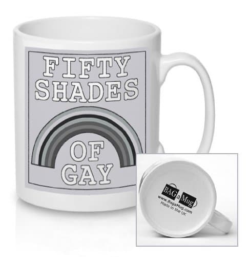 Fifty shades of gay new quick and easy gunny joke office Ceramic Tea and Coffee Mug