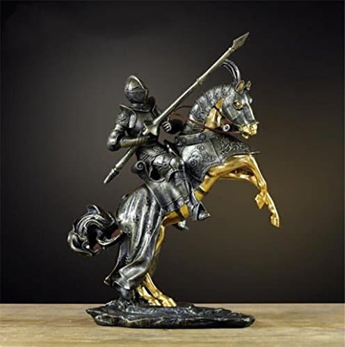 Longless American retro Roman Samurai ornaments living room window resin crafts Knight study soft furnishings ornaments creative gifts