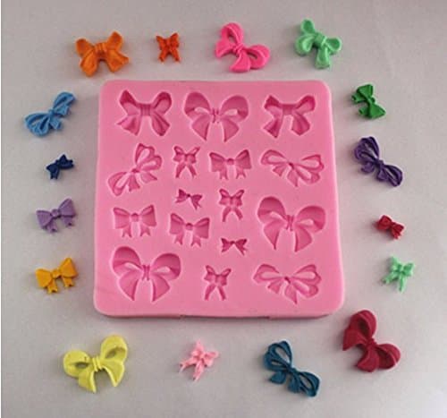 Moonnot Small Bow Bowknot Silicone Mold Sugar Craft DIY Gumpaste Cake Decorating Clay