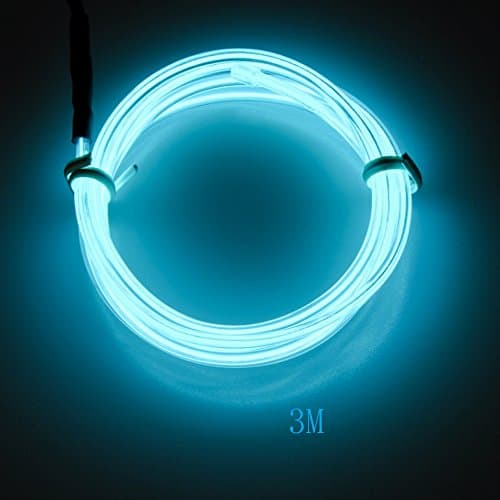 Waterproof 3m LED Strip Lights, HopeU5® Ice blue Changing Ambient Lighting LED Tape Full Kit with Remote Control for Car Decoration