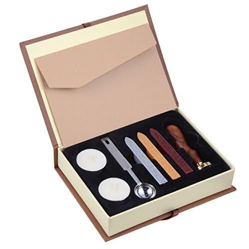 Wax Seal Stamp Kit Wax Sealing Set Retro Stamps Maker Gift Box Set (Happy Birthday)