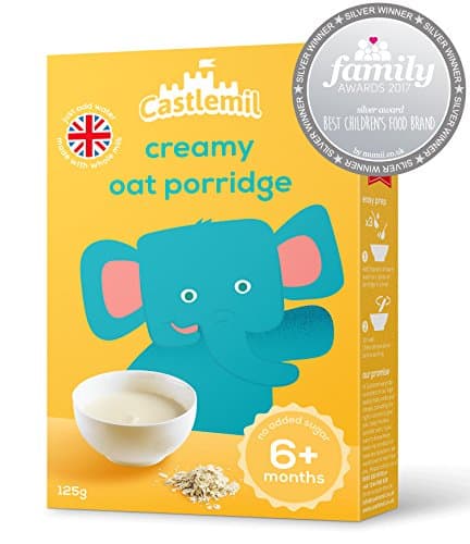 Castlemil Infant Cereals Creamy Oat Porridge 6 Months Plus – No Artificial Flavours or Preservatives 125g (Pack Of 6)