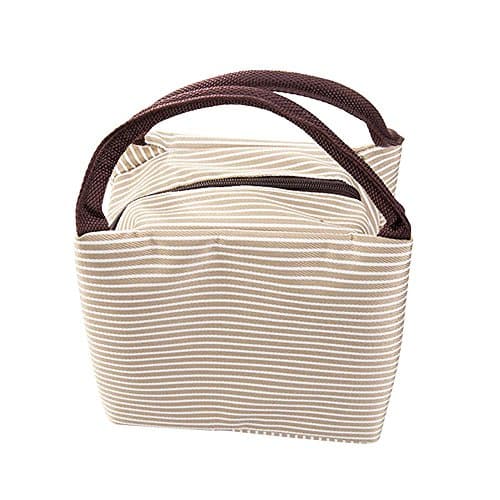 WAWJ Handy Fast Food Lunch Organizer Meal Bag Picnic Insulated Lunch Tote Bag Pouch Outdoor Tool For Women, Kids (Grey)