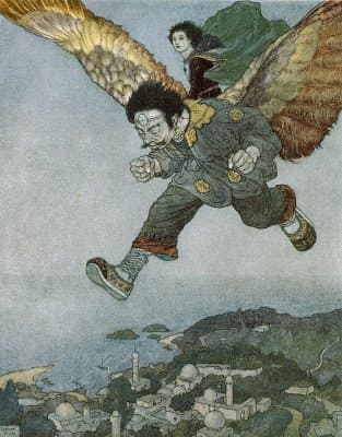 The Garden of Paradise Edmund Dulac 1911 - Mouse Mat 25 x 19cms