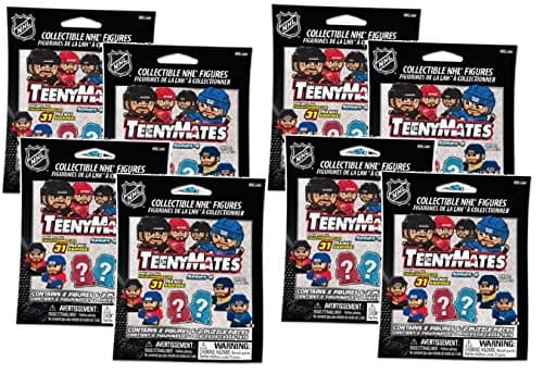 TeenyMates - NHL Series 4 (Playoff Beard) - Eight (8) Blind Packs (2 figures &amp; 2 Puzzle Pieces in EACH) by Party Animal