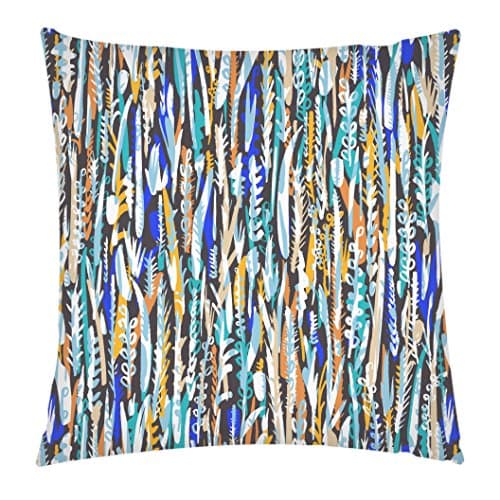 Art Rookie ARCMMJCB Just Cover Cushion with Black Back, Suede, Multi-Colour