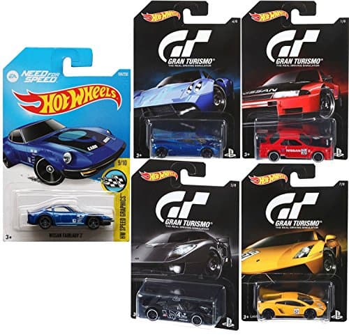 Hot Wheels Gran Turismo Video Game Cars &amp; EA Need for Speed car set Ford GT / Pagani / Nissan Skyline / Lamborghini Gallardo / Nissan Fairlady Z by Gran Turismo