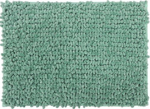Casale Home New Cut and Large Loop Microfiber Chenille Bath Rug, Mint, 20 x 30"