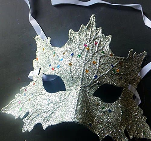 SOUTHSKY New Style Venetian Masquerade Mask Silk White Carnival Masked Ball Halloween Costume