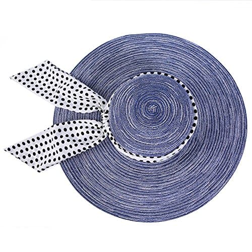 Womens visor/straw hat,large along,sun hat/sun protection,collapsible,beach hats-A One Size