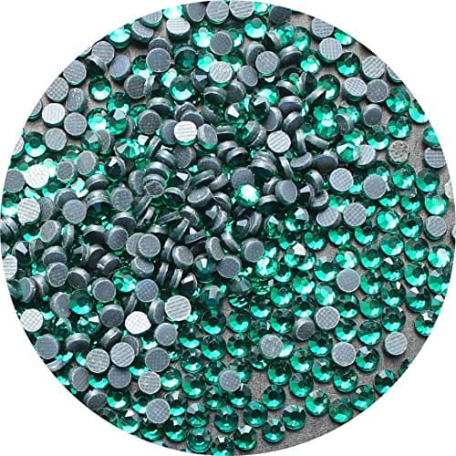TSS Emarald SS16 - 4mm Pack of 1000 DMC Glass Hot Fix Flat Back Iron on Rhinestone Diamante Beads - Premium quality