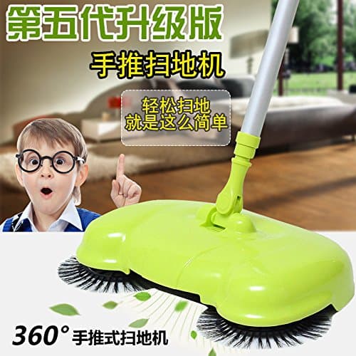 SAOBA Hand push type sweeper broom dustpan set without electric vacuum cleaner telescopic rod