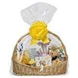 25 Clear Cellophane Bags 24" x 30" Extra Large Jumbo Round Cello Gift Basket Bags