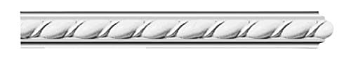 1 Inch Ribbon Rope Panel Molding 96" long Primed White by #4513414 WI Millwork