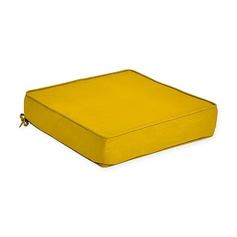 Forsyth Outdoor Deep Seat Cushion in Lemon