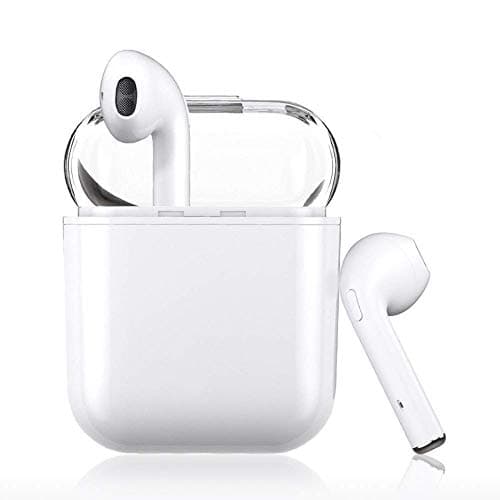 gkcghjdudfc Bluetooth Earbuds,White Wireless Earbuds in-Ear Headphones Hands Free Noise Cancelling Headset Compatible with iPhone XR X 8 8p 7 7P 6 6P,Samsung Galaxy S9 Huawei & Other Android Divice
