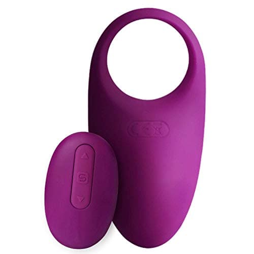 Lock Fine Vibration Ring Wireless Remote Control Men and Women Shock Absorber Adult,Violet